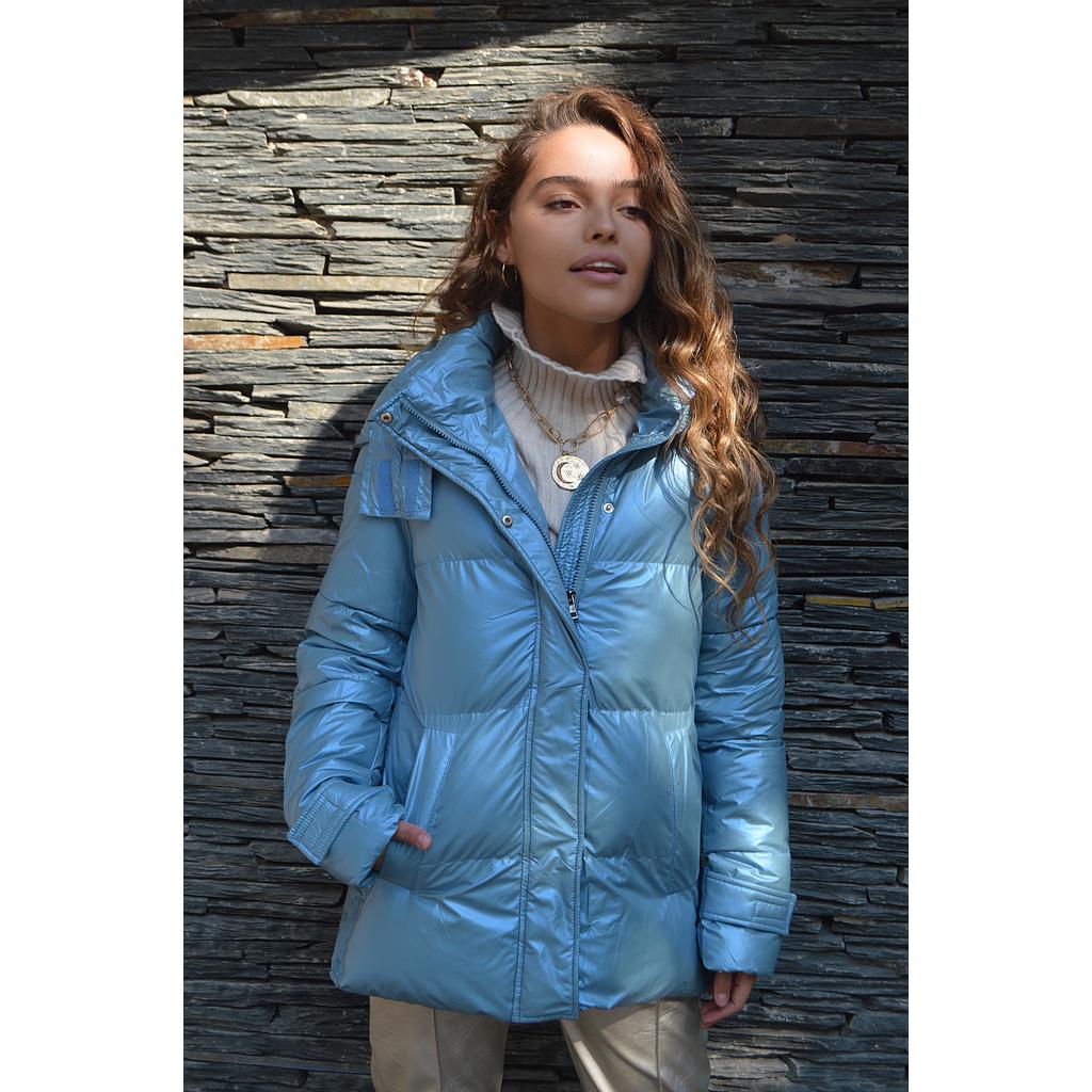 PARKA LARGA AZUL